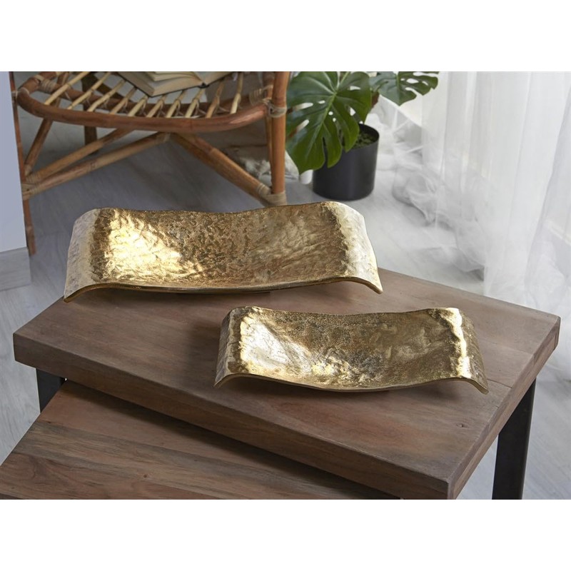Centre Curvo Aluminium Raw Oro 30 x 15 cm 30