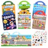 6 Pack Reusable Sticker Books for Toddlers 2-4 Year Olds