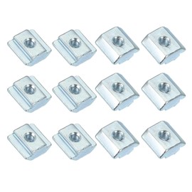 PATIKIL M5 Sliding t Nuts, 12 Pcs Hammer Head Fastener Nut Thread t Slide Drop in Nuts for European Standard 4545 Series 10 mm T-Slot Aluminum Extrusion Profile