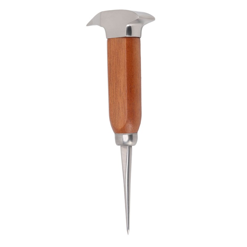 304 Stainless Steel Ice Chisel Wooden Handle Ice Chipper Hand