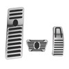 3pcs Accelerator Brake Pedals Foot Rest Plate Waterproof Fireproof Replacement