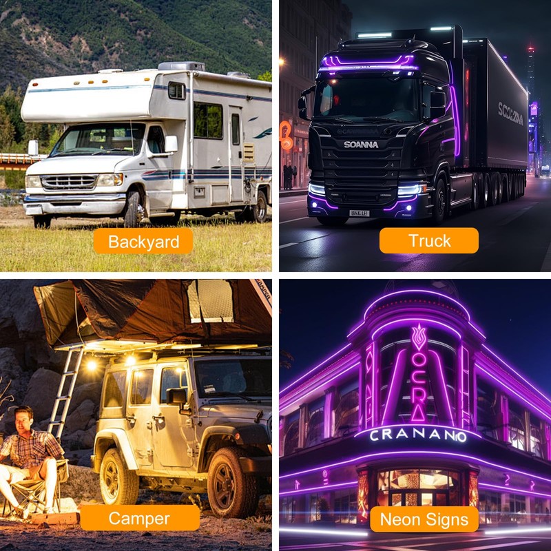 Sorfia Dimmer Switch, DC 12V-24V 18A PWM LED Light Strip