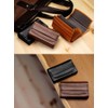 Leather FACTORY Leather Craftsman Governor Card Case, Large Capacity, Men's,