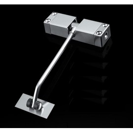 Mini Automatic Door Closer for Indoor Entrance Doors Silver Color