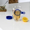 AdHoc TE32 MagTea Magnetic Tea Filter with Drainer MagTea, Blue,