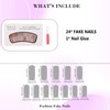 IMRAIN IMRAIN Press on Nails Long Square Fake Nails Purple