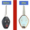 TAPAYICA For Mitsubishi Key Fob Shell Keyless Remote Key With