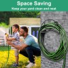 Tomcare Garden Hose Holder Wall Mount Metal 125Ft Heavy Duty