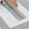 SPRINTIS Aluminium Cutting Ruler, Steel Edge Ruler, Finger Guard and
