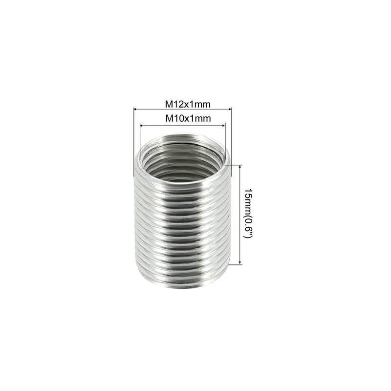 sourcing map Pack of 15 Thread Reducing Nuts Insert M12
