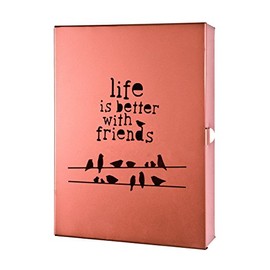 HAKU Möbel Schlüsselkasten Kupfer, Metall - Maße: B 18 cm x H 25 cm x T 5 cm, Style: Modern