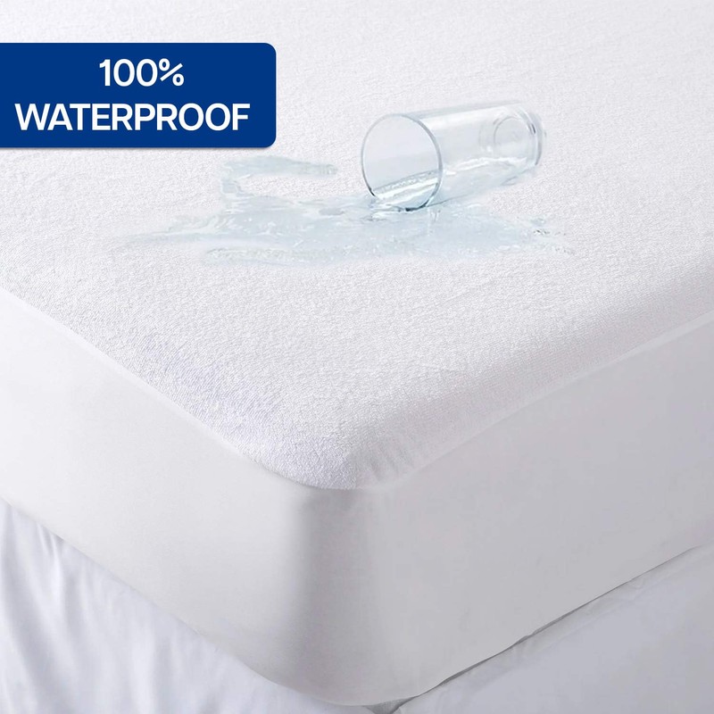 BedLooms Single Mattress Protector – 100% Waterproof Terry Towel Mattress