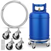 Luxshiny Movable Propane Cylinder Base, Propane Tank Stand with Wheels