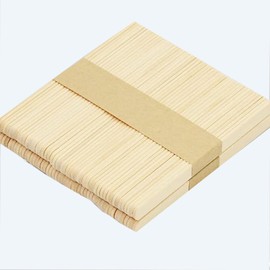LUYING 100 Pcs Brazilian Wax, Wooden Spatula, Disposable Set, Wax Removal Sheet, Sticks, Hair Removal Paper, Hair Removal Tape, Hair Removal, Unwanted Hair Treatment, Paper Wax, Eyebrow Wax, Full