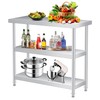 Stainless Steel Prep Table 36 x 14 inch, Heavy Duty