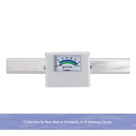 Reotemp 24 Inch Garden and Compost Moisture Meter, Garden Tool Ideal for Soil, Plant, Farm and Lawn Moisture Testing