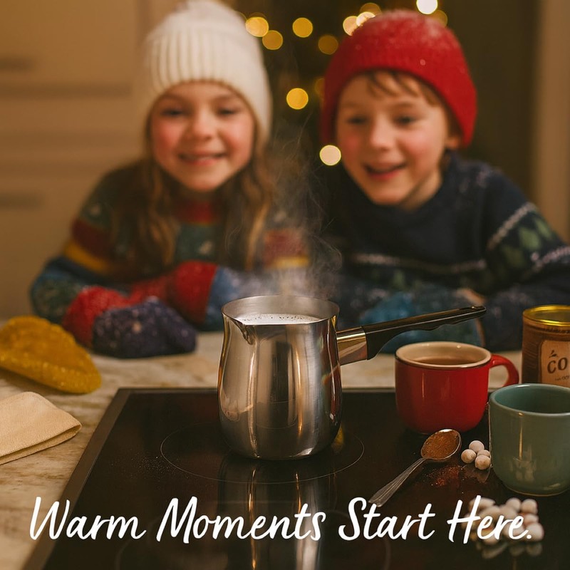 Fino Stainless Steel Turkish Coffee Pot - Professional 18/8 Warmer