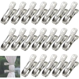36Pack Greenhouse Clamps, Stainless Steel Greenhouse Film Clamps Shading Net Rod Clip Max Dia 5.5cm for Garden Net,Row Cover,Greenhouse Plastic Sheeting