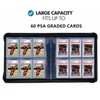 60 Pockets Graded Card Binder, Toploading PSA Slab Holder Album,