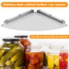Jasfyee Adjustable Under Cabinet Jar Opener – Stainless Steel Lid
