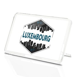 Classic Rectangle Magnet with Stand - Luxembourg Map Travel Cityscape World - Fridge Locker Office Whiteboard Toolbox #59108