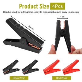 4 Piece Cable Alligator Clip, Electric Alligator Clip, Car Auxiliary Cable Clip, Plastic Alligator Clip, Multifunction Cable Clip, Car Accessories