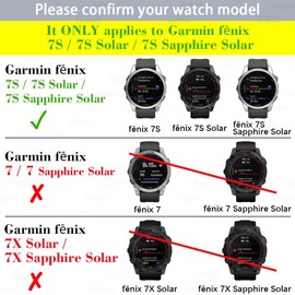 iDaPro [4 Pack] Screen Protector for Garmin fenix 7S Solar / 7S / 7S Sapphire Solar Watch + Silicone Anti-dust Plugs Tempered Glass Anti-Scratch Bubble-Free