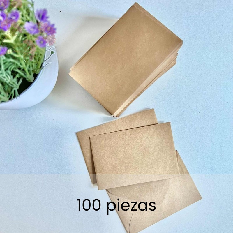 Sobres Dorados para Tarjetas de Regalo, 9,5 x 6,1 cm,