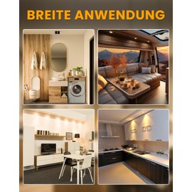 Lamptobe 2 W G4 LED 12 V Warm White 2700 K, Equivalent to 20 W, AC/DC 12 V, 120° Wide Angle, G4 Bi-Pin Sock, Suitable for Under-Unit Light, Recessed Spotlight, Furniture Recessed Light, Not Dimmable,