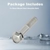 LESHIAUTO M12x64 Suspension Strut Flange Mount Bolt Knuckle Bolt Compatible