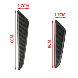 FSYXK 4 stück Schwarz Kohlefaser Auto Auto Tür Bump Protector Aufkleber für Auto SUV Pickup Truck