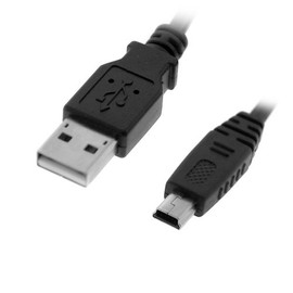 USB 2.0 A to 5-Pin Mini B Cable - 10 Feet for Canon PowerShot SX200 is