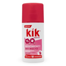 kik SENSITIVE Insektenschutz mit Icaridin 100 ml – Parfümfrei, effektiver Schutz vor Mücken und Zecken für empfindliche Haut, Swiss Made