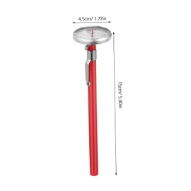 FELTECHELECTR Car Interior Decoration Thermometer Mechanical Air Conditioner Thermometer for Accurate Temperature Control Easy Installation Stylish Red Car Accessories