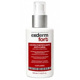 EXDERM EXPERTOS EN DERMATOLOGÍA - Exderm Fort Loción Capilar Fortificante Anti-Caída 125ml - Tratamiento para Caída del Cabello con Biotina 1% y Zinc