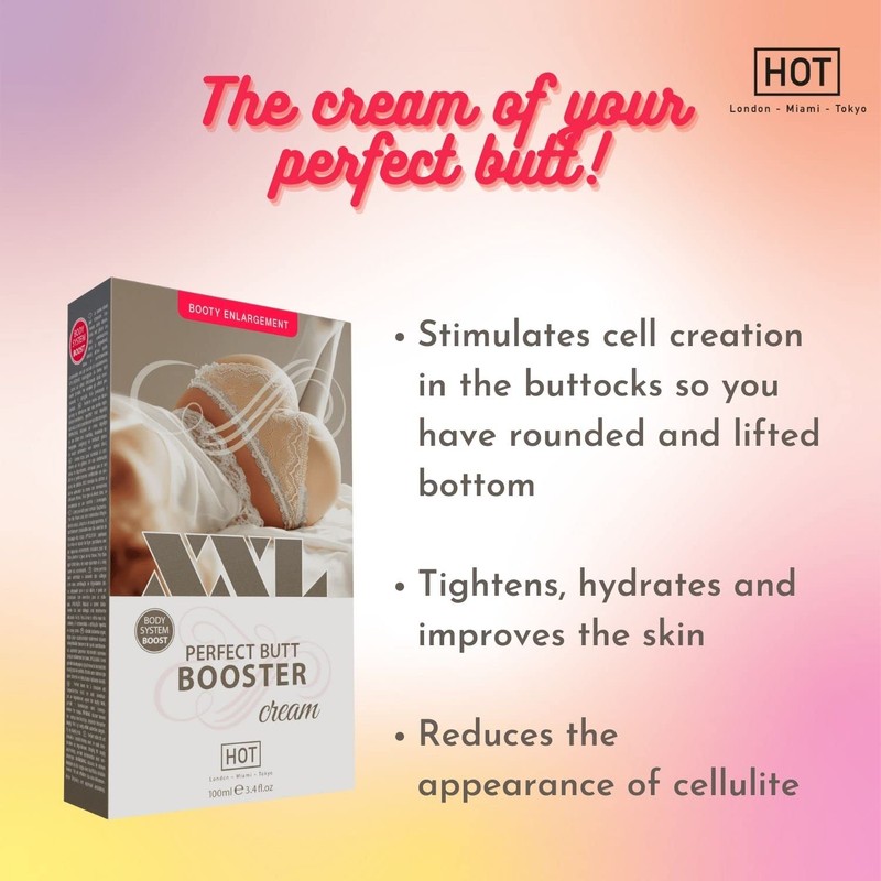 Hot Butt Booster Cream, XX-Large, 100 ml