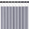 20 Pack White Curtain Rings with Clips, Curtain Hooks Hangers