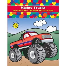 Coloring Books for Kids Toddlers - Do A Dot Art Mighty Trucks Activity Book, Made in The USA