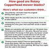Rotary COPPERHEAD 3-PK 50" HD GRAVELY MULCHING BLADES 8779200, 8779251,