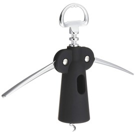 Shimomura Kougyou KIB-606 Kitchen Bar Wine Opener, Black, 6.7 x 2.2 x 1.4 in (170 x 55 x 35 mm)