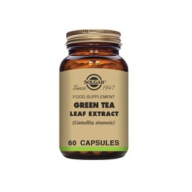 Solgar Green Tea Leaf Extract Vegetable Capsules - Pack of 60 - High Levels of Antioxidants - Promotes Heart Liver and Brain Health - Vegan, Kosher and Gluten-Free