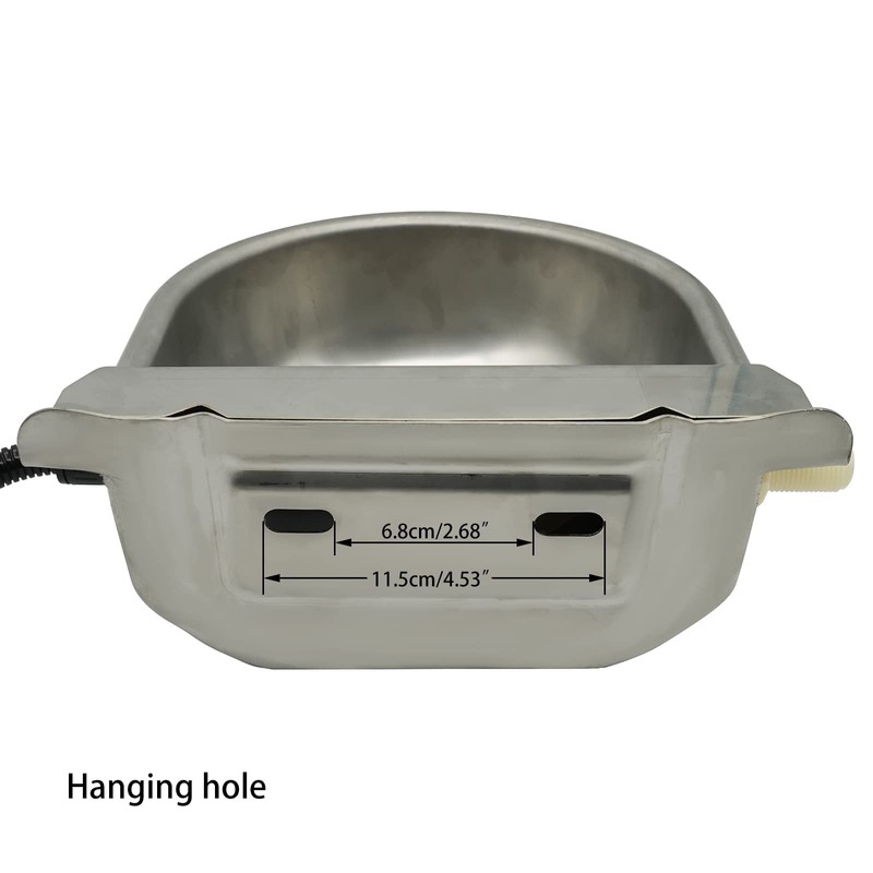 Stainless Steel Automatic Heated Water Bowl with Float Valve Water