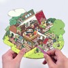 2 Sets Large Wedding 3D Stickers Scene 3D House Stickers