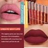 Lip Gloss Set, 9 Colours Nude Matte Lipsticks + 1