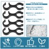 [MNWMNW] 杖ホルダー 4Pcs 8字型 アウトドア用品 登山用品 ダブルロッドバックルコネクター ABS樹脂 耐久性 ハード