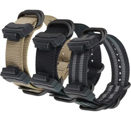 Lijinlan Strap Compatible with Casio G-Shock, Men Nylon Replacement Watch Band for G-Shock DW5600/GWM5610/DW6900/DW9052/GW100/GA100/GD120/GA400