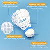 12 Pack Badminton Shuttlecocks, Nylon Birdies for Badminton Ball with