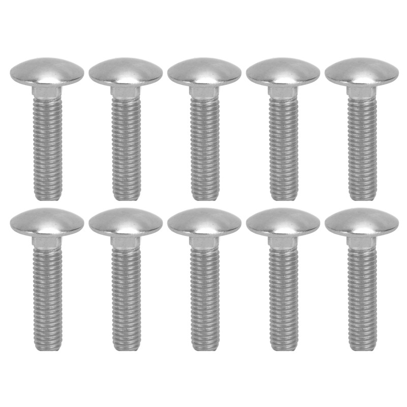 30Pcs M8x1.25 Screw Bolt A2 Stainless Steel Cup Square Coarse