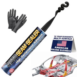 Tylove Black Seam Sealer Automotive High Strength Waterproof Sealant 10.5 oz