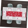 WOONEKY 1pc Christmas Table Cover Snowman Pattern Decorative Tablecloth Xmas